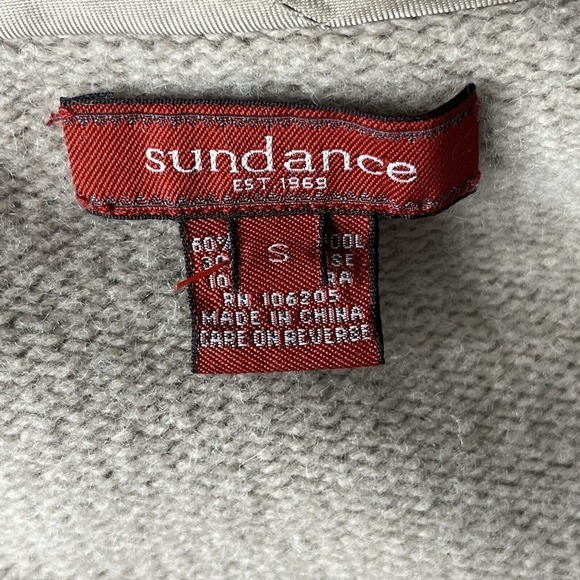 Sundance Size S Cardigan Open Shawl Collar Waterfall Boho Angora Lambswool - Picture 9 of 11